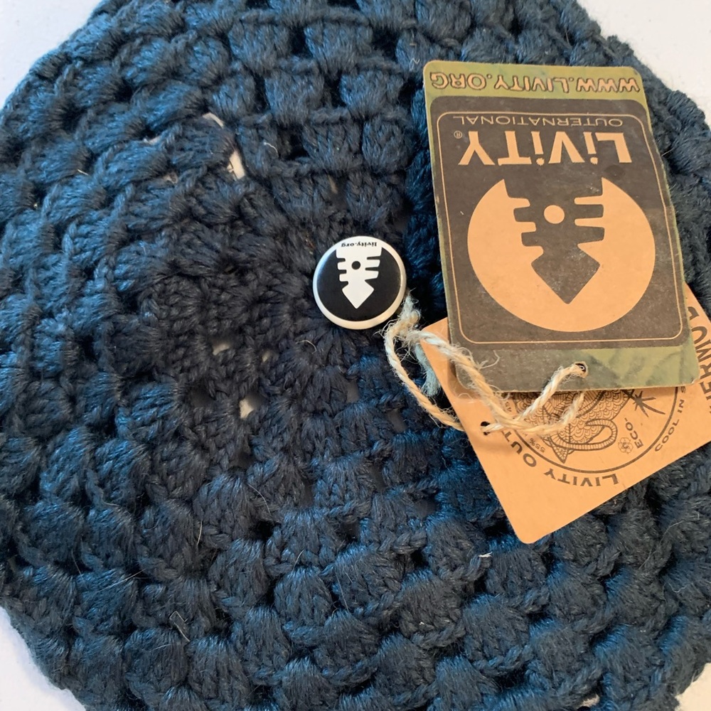 Livity Green mixed with blue Beanie hat